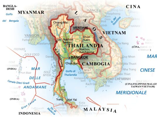 Mappa Thailandia